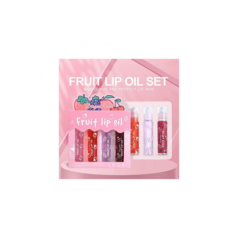 Lip Gloss Set,Moisturizing Lipgloss Set 4PCS Glitter Lip Gloss Clear Long Lasting Liquid Lipstick,Glossy Lip Make Up Lip Comfort Oil Transparent