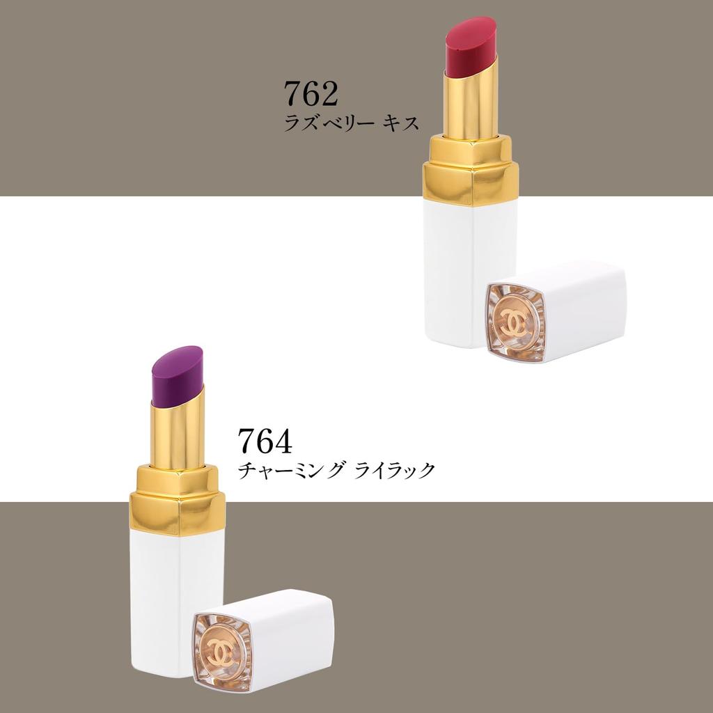 With Shop CHANEL Rouge Chanel Lip Coco Baume Shine Lip Balm Lip Cream Cosmetics [Gift-wrapped/Comes Bag] (758 (Blushing Pink), 3g)