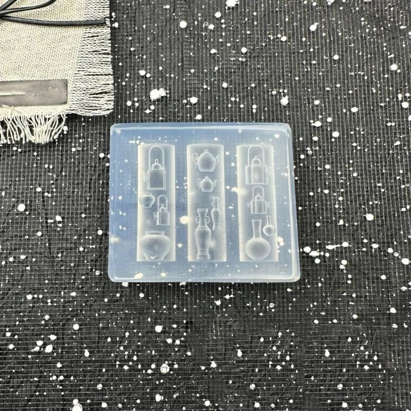 3D Floral Silicone Mold For Nail Art And Jewelry Crafting Reusable Elastic Carving Tool With Candle Vase Designs