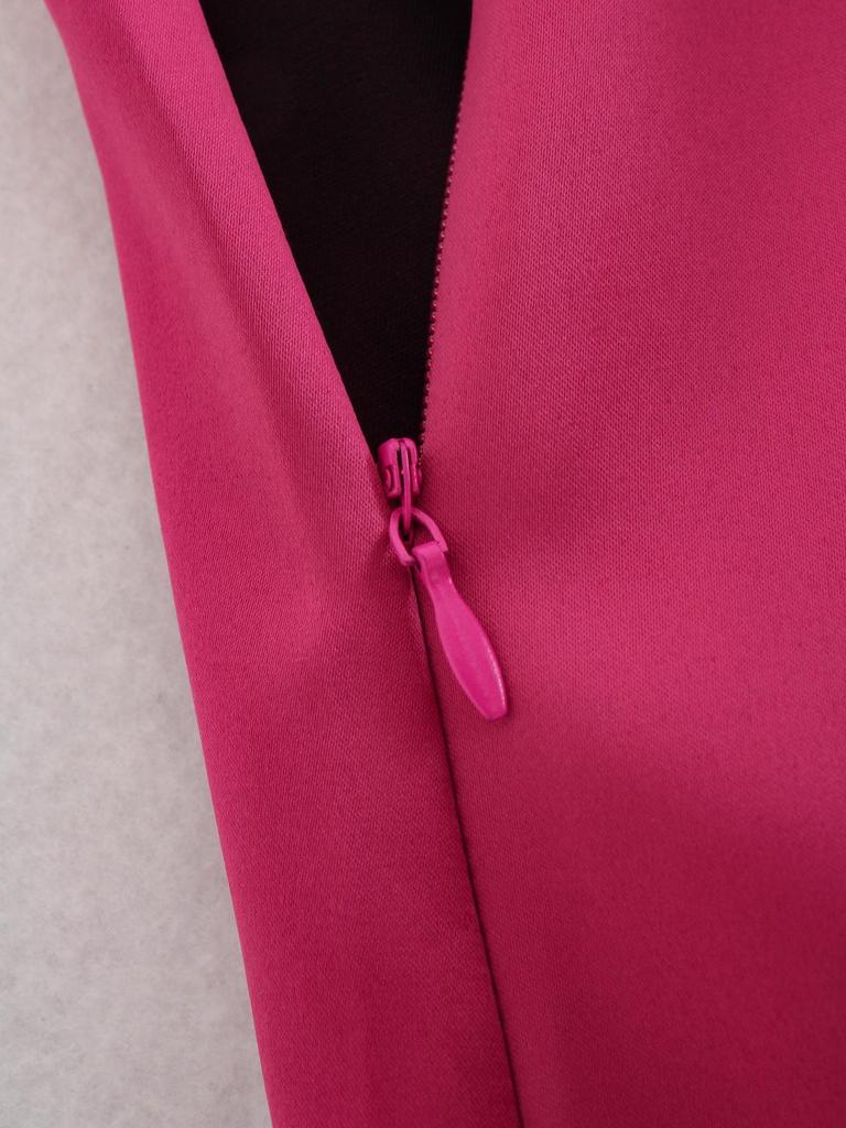 Women High Street Solid Color Side Zipper Sexy Mini Skirt Faldas Mujer Ladies Light Soft Casual Slim Chic Vestidos