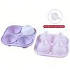 Large Size Silicone Ice Cube Trays with Lids Round Ice Mold Parties Ice Ball Maker  Home Drinks