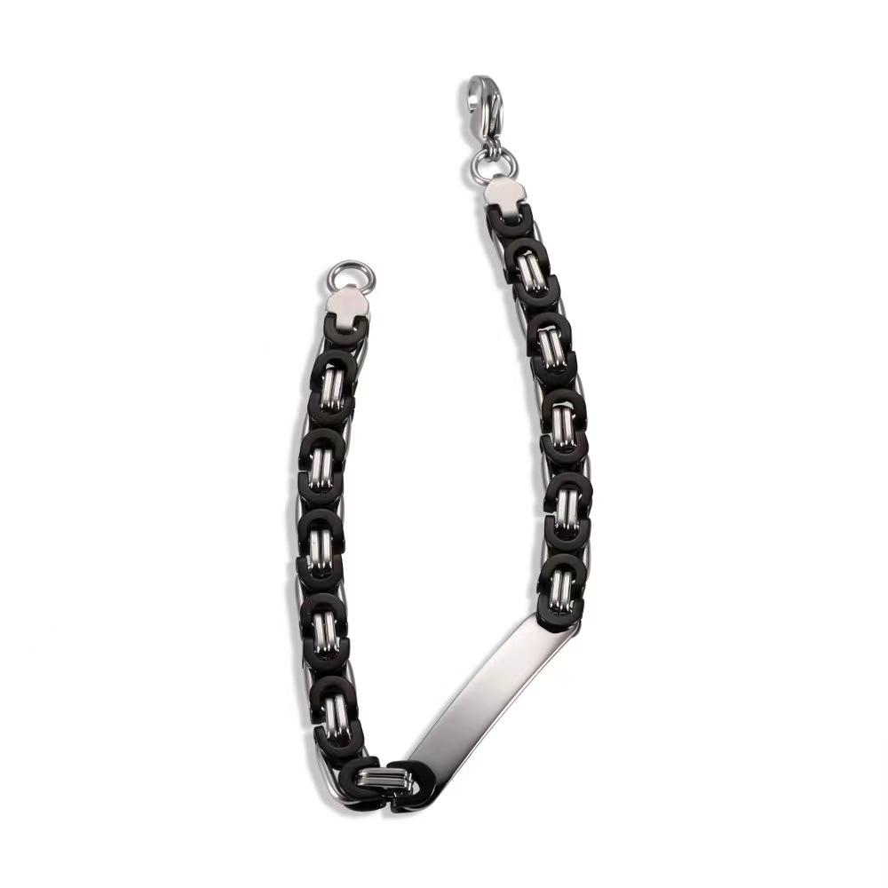 Hot Selling Stainless Steel Curved Bracelet, Hip-hop Fashion Creative Jewelry Gift