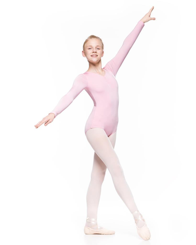 Body Mirta Baletowe Do Tańca Gimnastyki Różowe 146/152