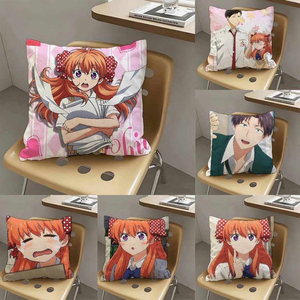 1pc Anime M-onthly Girls Nozaki-kun Pillow Case Fashion Square Pillowcase Bedroom Sofa Room Ins Decoration Leisure