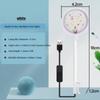 Aquarium Light With Adapter LED Clip On Fish Tank Light, Small Full Spectrum USB Light 360° Rotation Lighting
