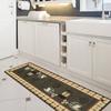 Tapis de couloir - Ottomanson - STK3075-20X59 - Vert olive - Motif café - 50x150 cm