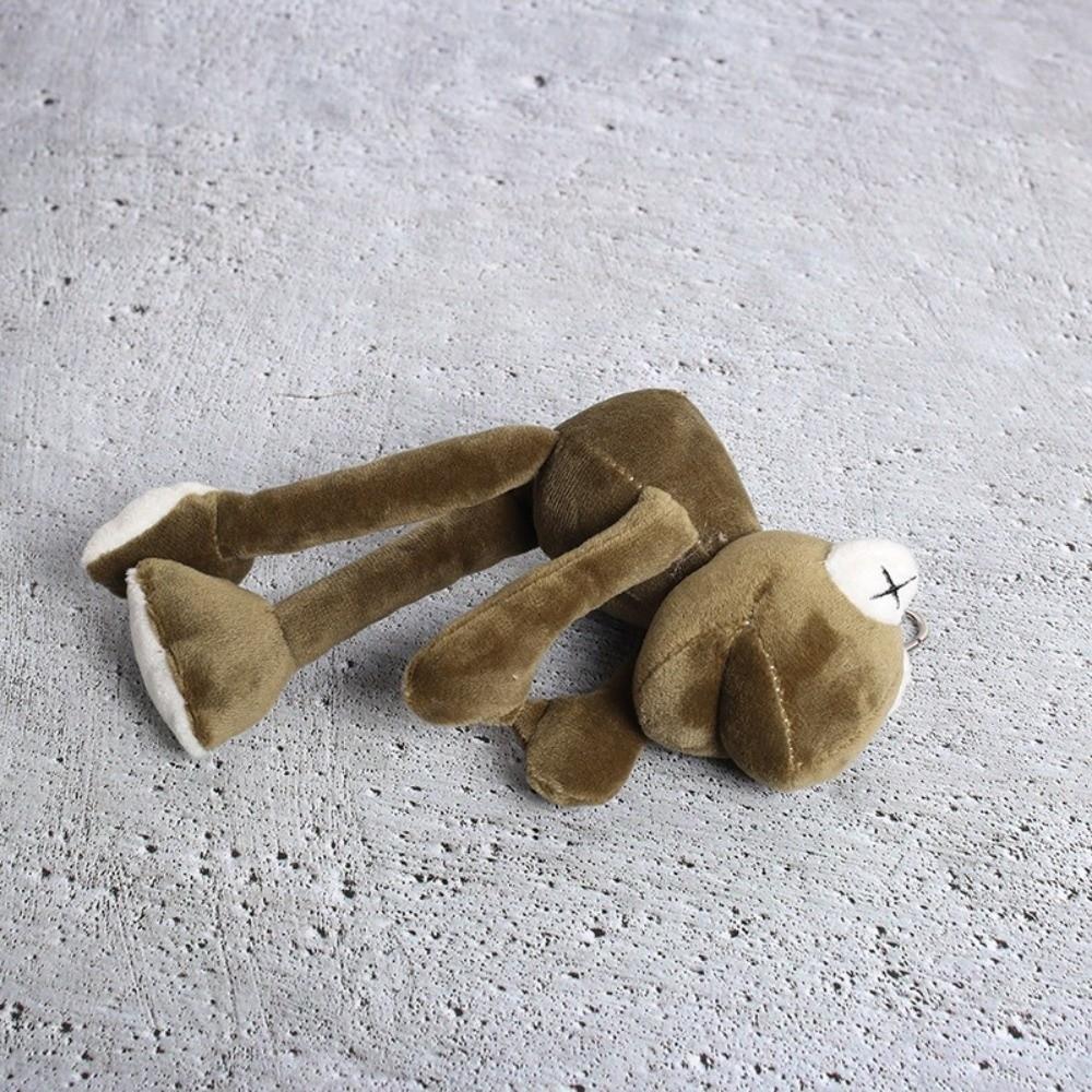 Ugly Cute Frog Backpack Pendant Soft Stuffed Plush Backpack Hanging Keychain Key Ring  Key Holder