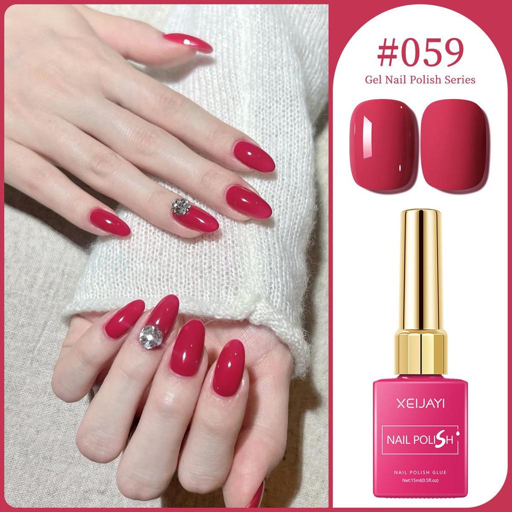 XEIJAYI 15ml Solid Color Nail Gel - 72 Color Options for Nail Art Salons