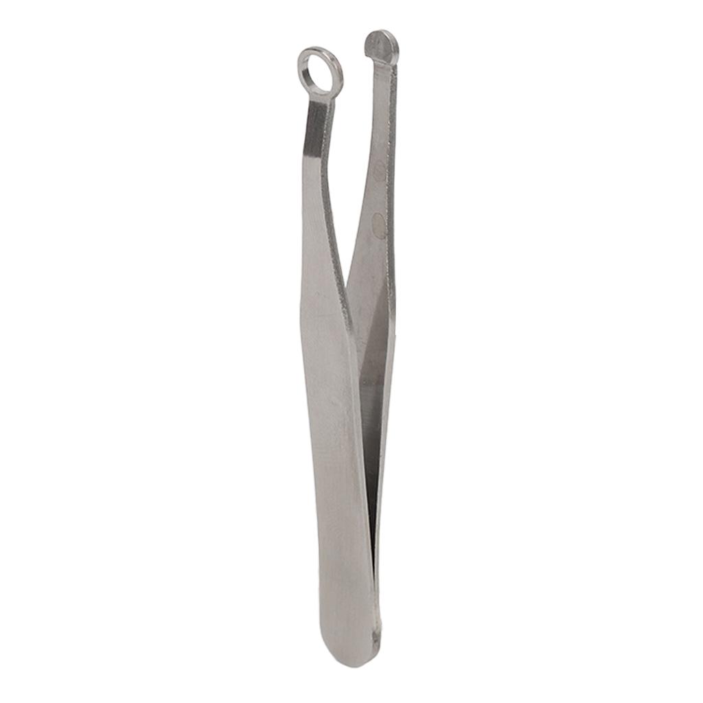 Nose Hair Trimming Tweezers Stainless Steel Friendly Round Tip Easy Cut Nose Hair Tweezers for Noses Sideburns Brow Body