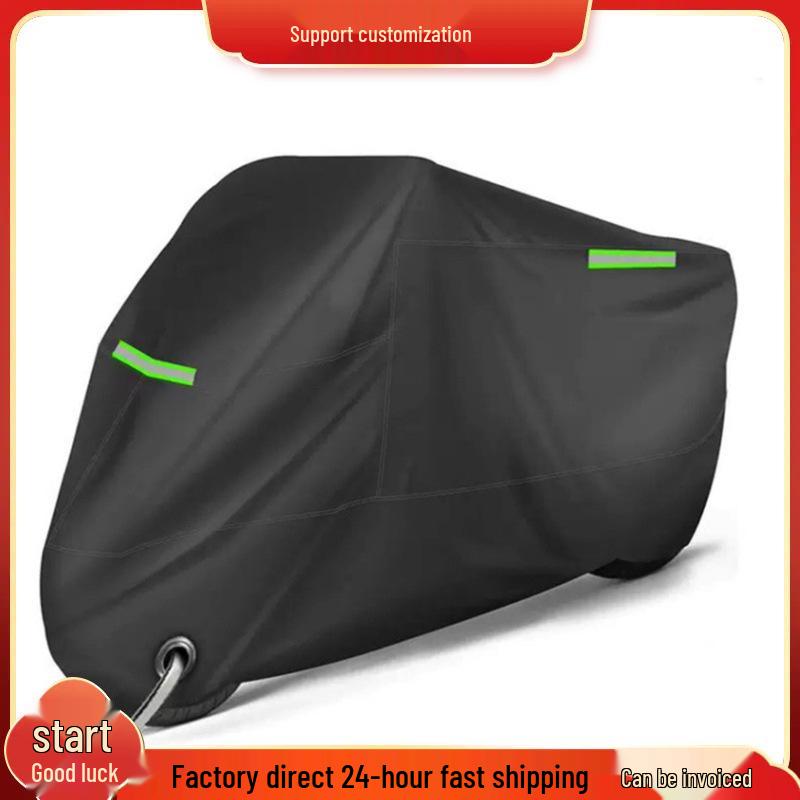 Green Light 190T Taffeta Motorcycle Cover - Sun, Rain & Dust Protection S