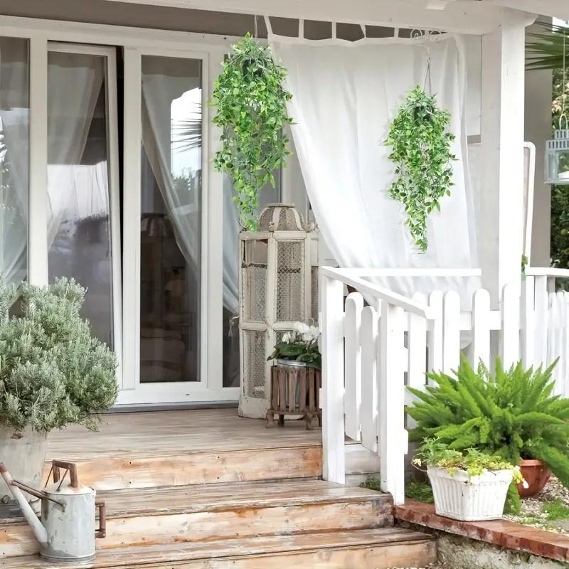 1Pc Artificial Hanging Plant Used for Decorating the Walls and Gardens of a House, Bedroom, or Garden Without Basin
