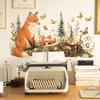 Self-adhesive Wall Stickers Cute Fox Tree Stump Butterfly for Kids Room Bedroom Home Decor