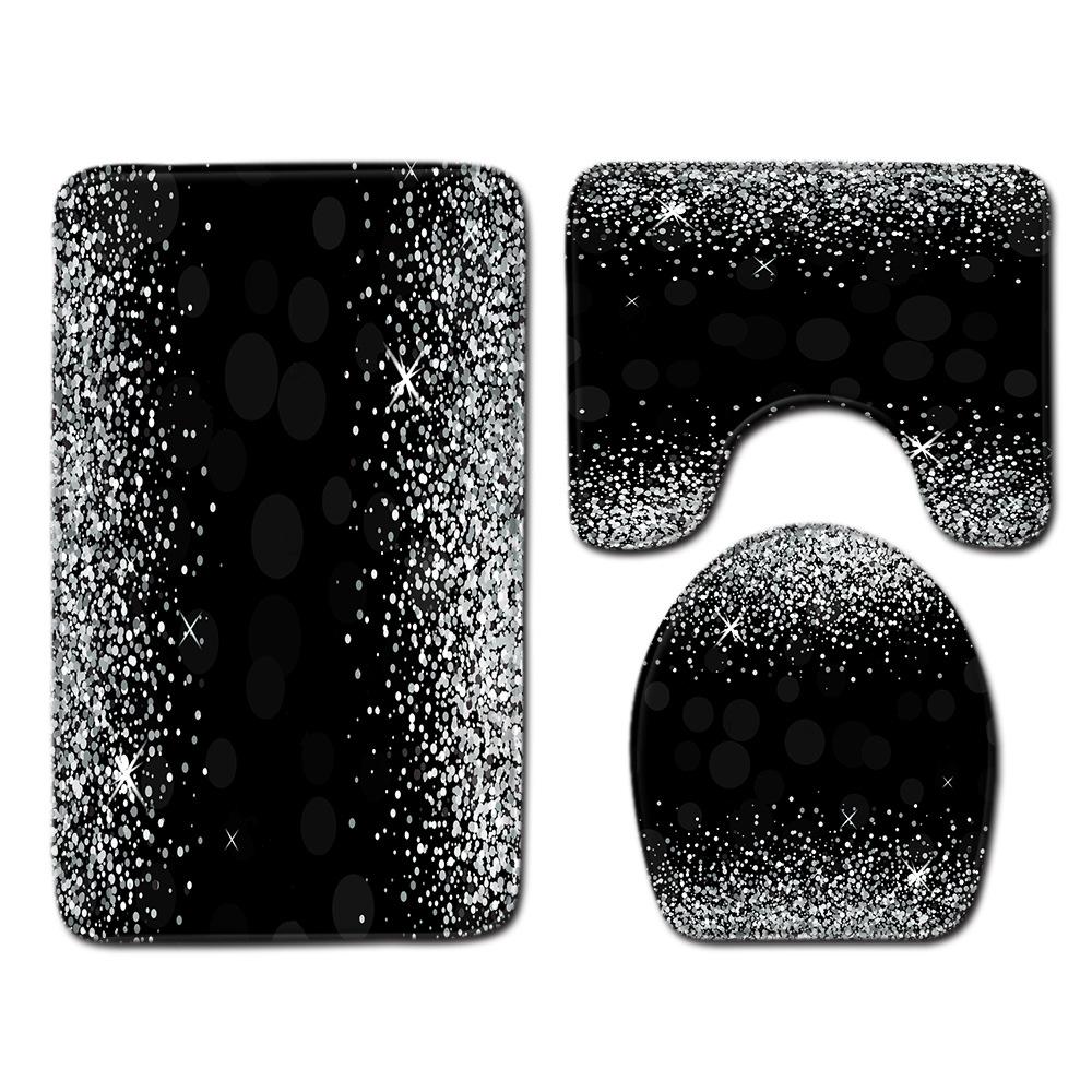 

Цветной коврик для пола в туалете с плавным переходом, трехкомпонентный коврик для ванной комнаты из 3 частей, придверный коврик 45cmx75cm