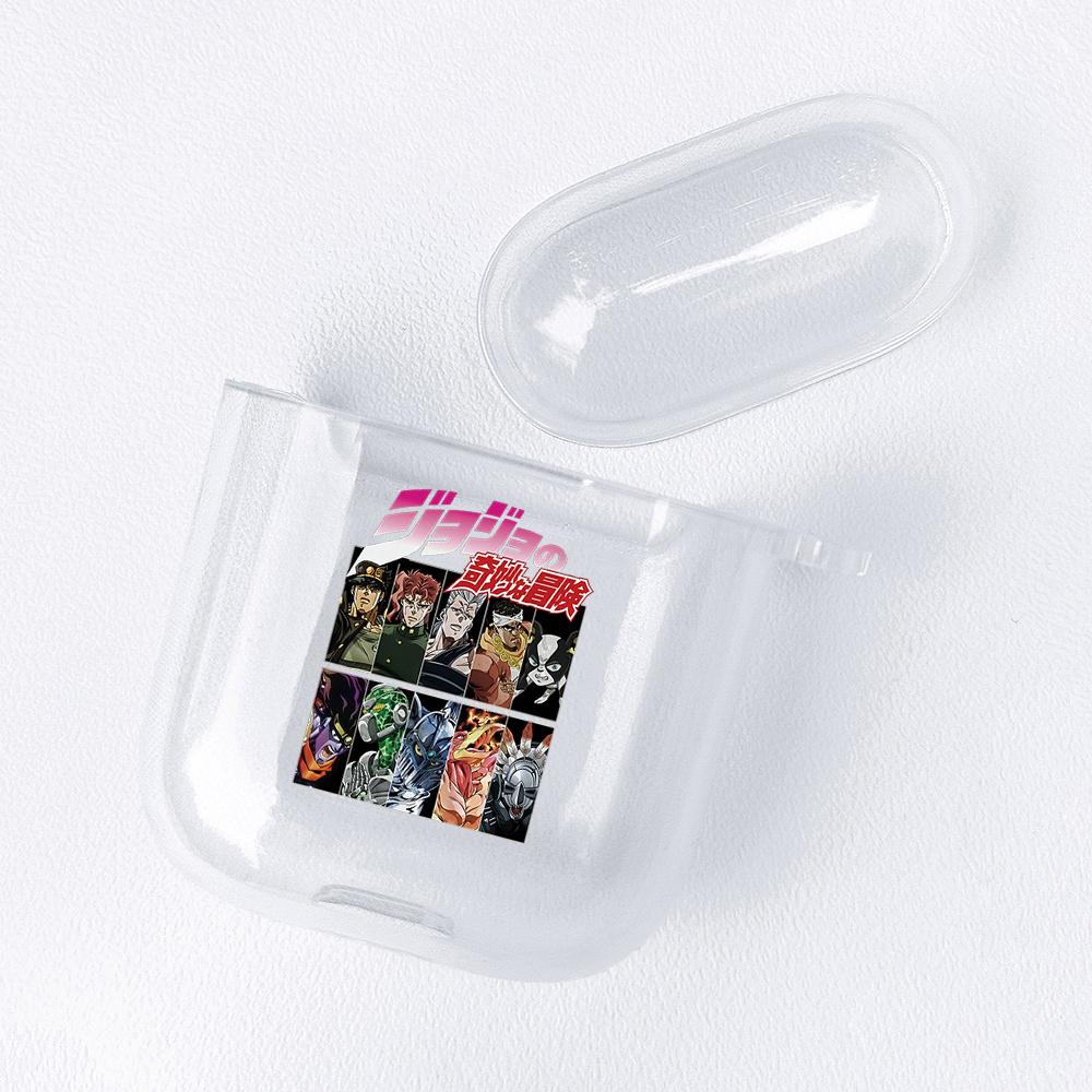 Anime Manga JoJos Bizarre Adventure Soft TPU Case for AirPods 3 2 1 Pro Cute Transparent Airpod Pro Airpod Cases Luxury
