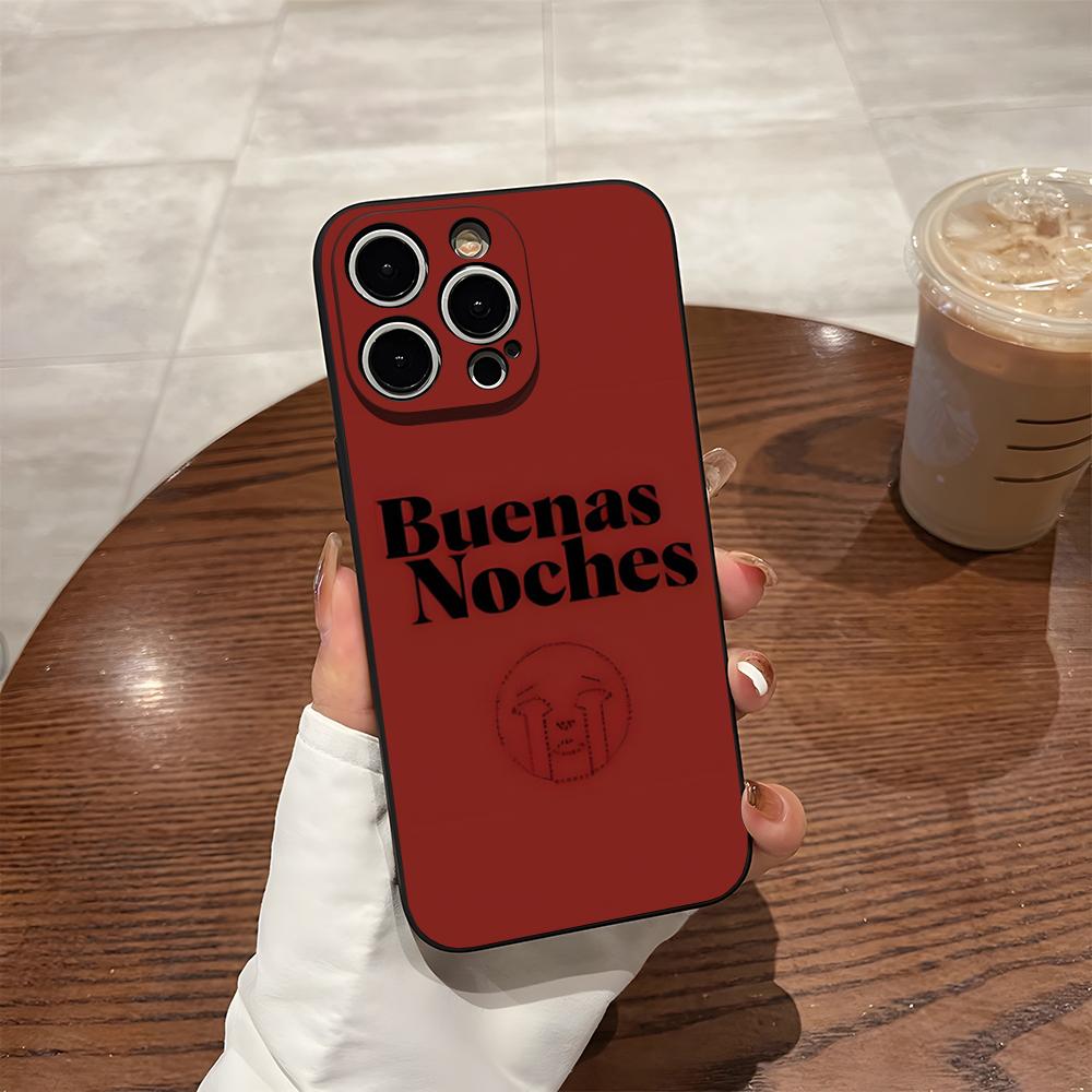 

Чехол для телефона Hot Singer Q-Quevedo Buenas Noches для iPhone 16 Pro Max 15 Pro 14 Plus 13 11 12 Xr X Xs 7 8 Plus Se 2020 Задняя крышка iphoneXS