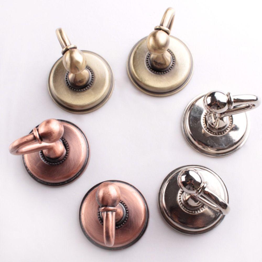 2pcs Vintage Curtain Metal Hooks Zinc Zinc Zinc Alloy Wall Hat Coat Hangers Home Decor Accessories