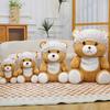 New Cute Bear Family Doll Couple Teddy Bear Plush Toy Pressing Bed Doll Give Girls Gift Doll