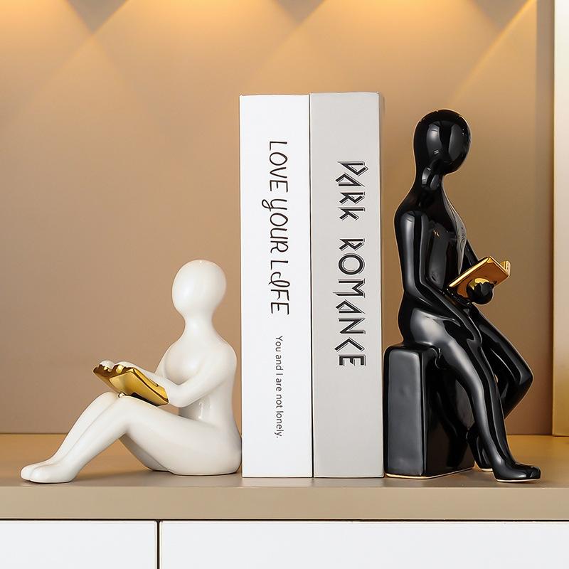 Light Luxury Ornaments High-end Modern Bookends Character Ornaments Home Furnishings Offices Study Decorations