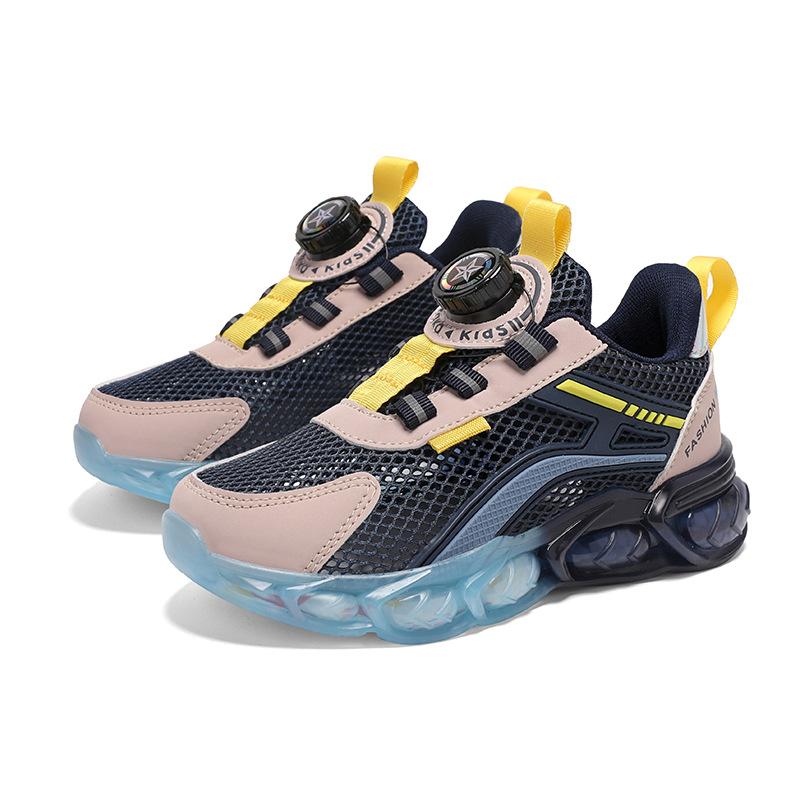 Mesh casual middle and old children's rotating buckle dad shoes boys' sports shoes girls' shoes casual trendy shoes