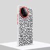 Graffiti Pattern Case For Redmi K80 K80 Pro Eye-catching Metal Lens Protection Frame Anti-slip Grip Plain Leather Case Cover