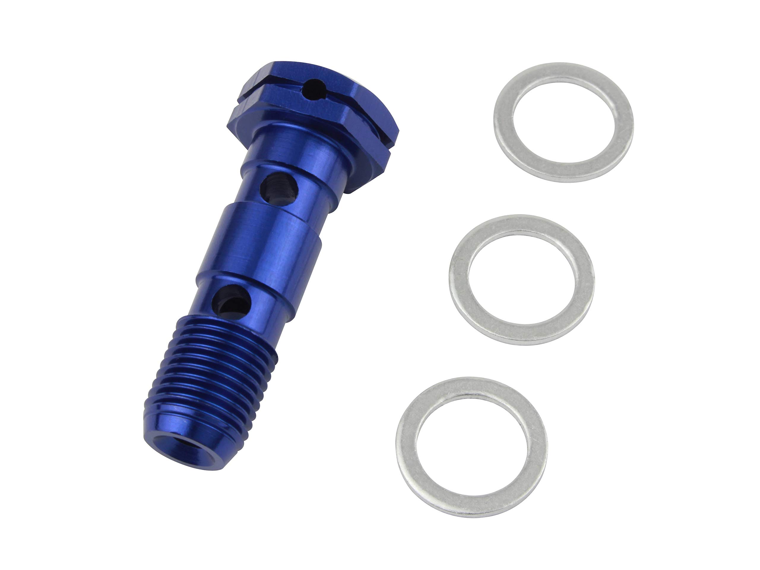 

POSH FAITH Motorcycle Supplies Earl s Banjo Bolt Blue 1.00 Double синий