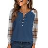 Women's Fashion  Loose Long Sleeve Round Neck Casual Top
