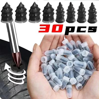 10-30pcs Car Motorcycle Vacuum Tyre Repair Nails Truck Scooter Bike UniversalTire Puncture Repair Rubber Metal Nails Accessories