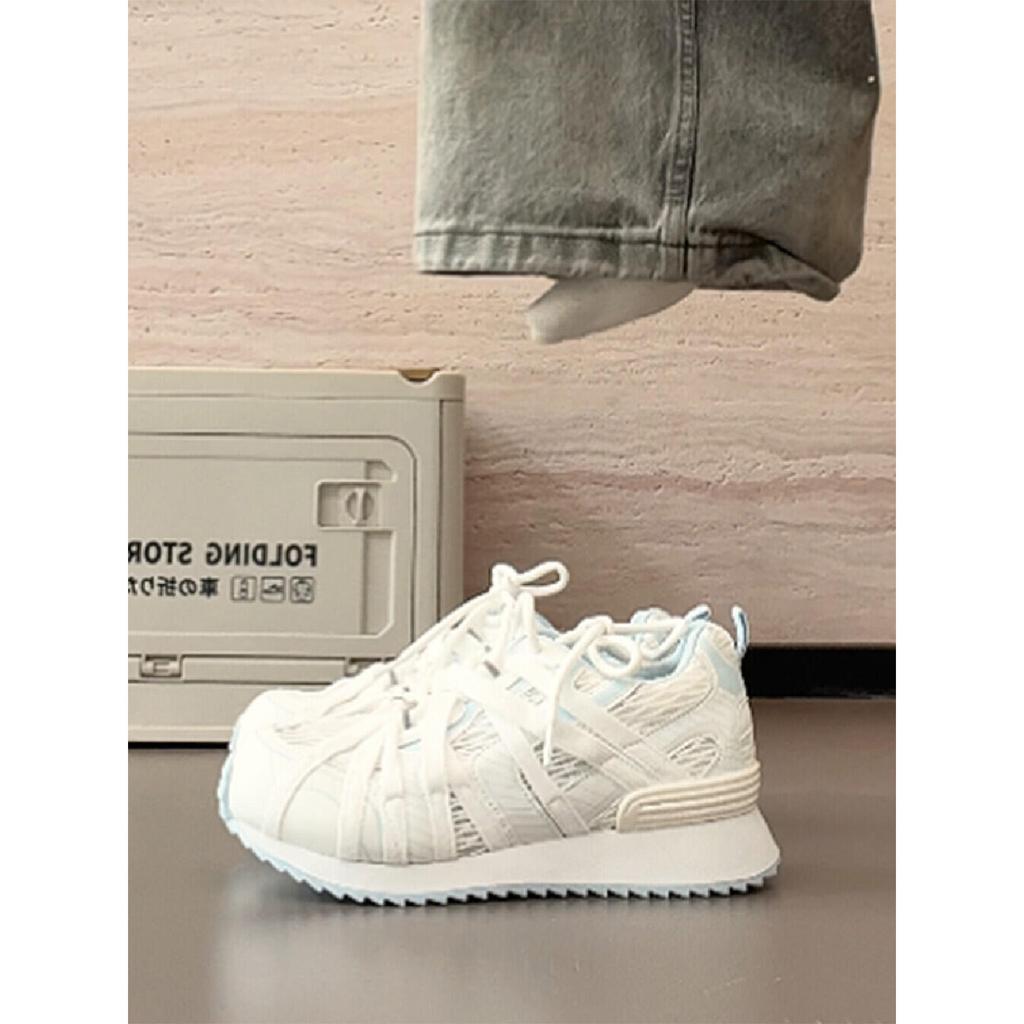 7Cm Inner Height Increase Mesh Breathable Forrest Gump Shoes Women's 2025 Summer New Thick-soled Lightweight Casual Sports Dad Shoes