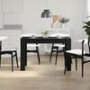 VidaXL Dining Table Black Oak 120x60x76 Cm Engineered Wood, Table, Dining Table, Dining Furniture, Kitchen Table, 861987