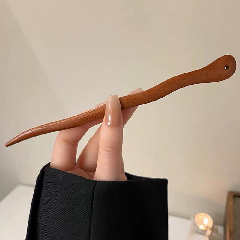 Vintage matu nūja Dabīga Sandalkoka matu sprādze Sievietēm Meitenes Matu Spraudītes Spraudītes Senatnes ķīniešu stila matu aksesuāri Rotaslietas Sievietēm