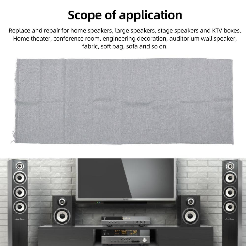 150x50cm Double Layer Speaker Grill Cloth Retro Style Speaker Covers Stage Speakers