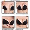 Women Invisible Backless Bra Front Closure Underwear Seamless Strapless Push Up Bra Lingerie