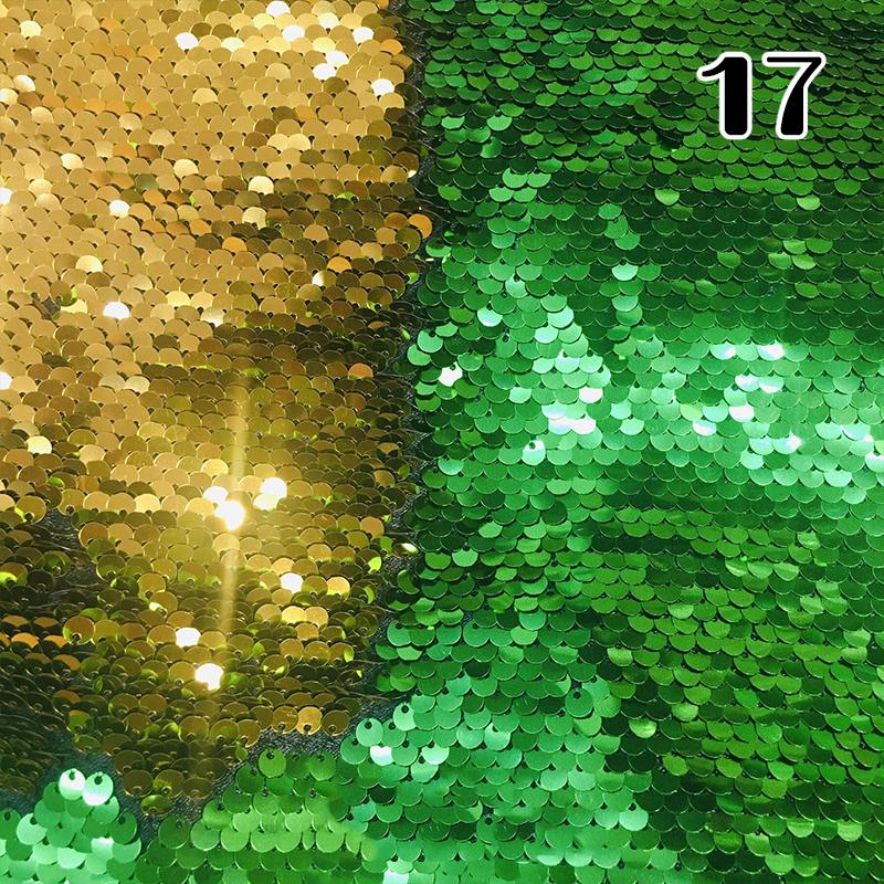 100x130cm Oboustranná 5mm Látka s rybími šupinkami Reverzibilní látka s flitry DIY Řemesla Šití Oděv Boty Pozadí Dekor