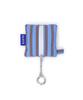 Clote Keyring Pouch - Striped Dark Blue