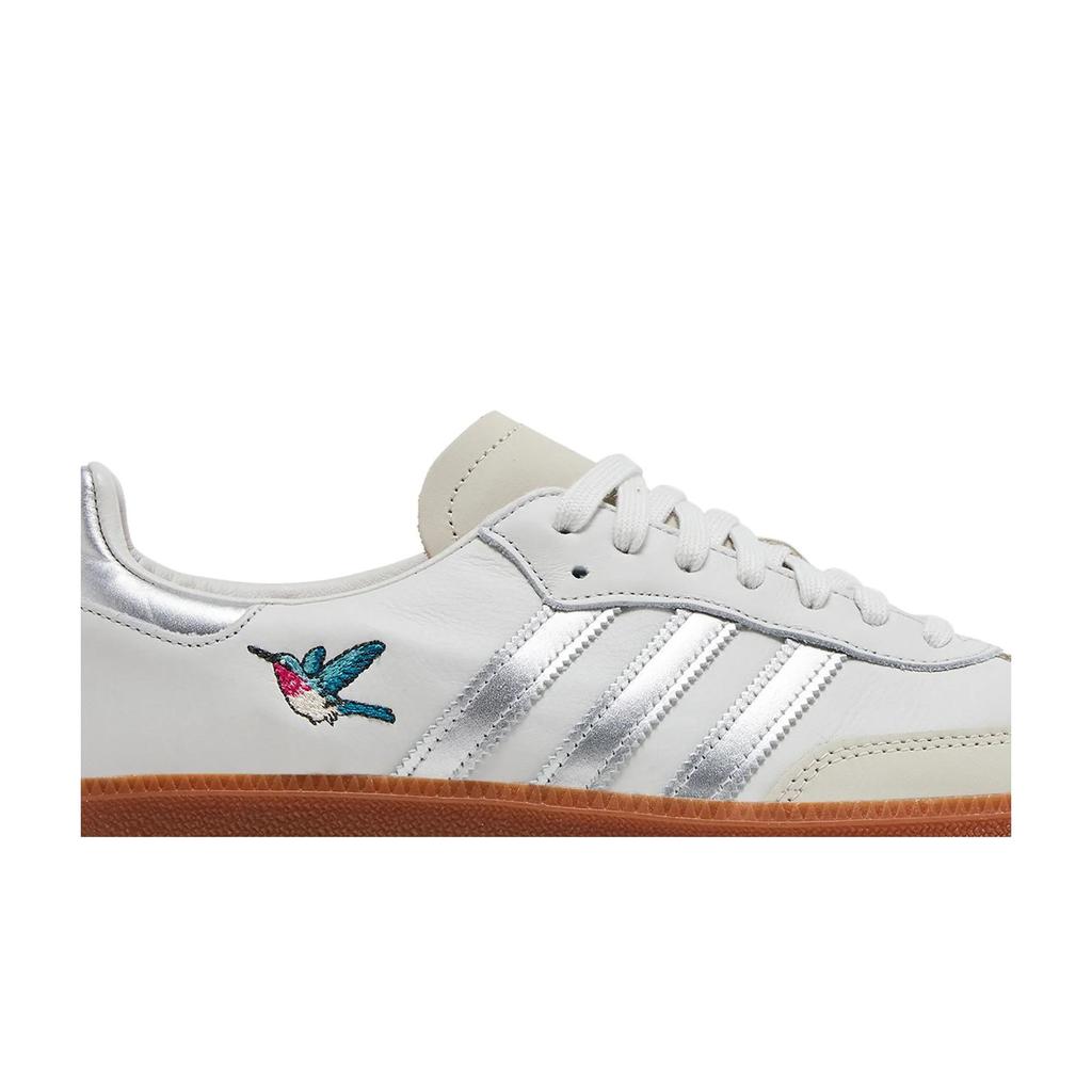 adidas Samba OG 'Notting Hill Carnival' (Unisex) Crystal White / Silver Metallic / Chalk White German Army Trainers HQ6634