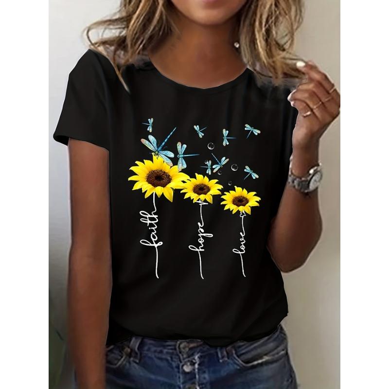 

Плюс Размер Темперамент летняя футболка с короткими рукавами женская свободная футболка женская мода принт топ женский 8XL