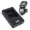 Camera Flash Charger Fit for VB26 VB26B VB30 Battery 5Wx2 Camera Flash Dual Battery Fast Charger with Smart Display