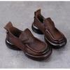 Fashion 2024 Natural Cow Genuine Leather Autumn Summer Women Comfy Flats Ladies Loafers Slip on Female Platform Wedge Shoes