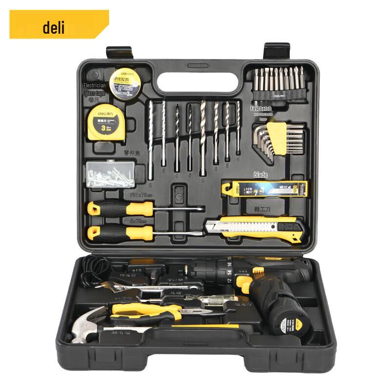 

Deli DL1038L 38-Piece Lithium Electric Drill & Screwdriver Tool Set CN plug (adapter included)
