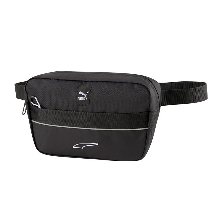 Puma Reflective Minimalist Sports Casual Fabric Shoulder Crossbody Waist Bag Unisex Bags Black 078468-01 Black