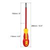 uxcell 5pcs 1000V Insulated Slot Driver 6mm x 150mm Flat Head Driver for Electrician CR-V