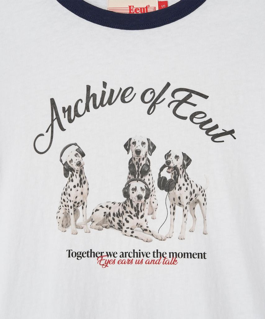 Iuteu Dalmatian Linger T-Shirt / White