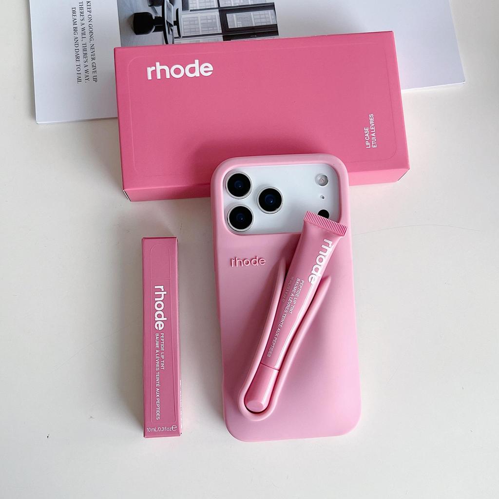 Lipstick-inspired Phone Case for Apple Devices Silicone Shockproof Soft Case with 3D Design Carry Your Lipstick