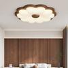 Moderní minimalistické retro ořechové stropní světlo - Stmívatelné svítidlo s plným spektrem pro ložnici a pracovnu