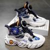 Boys' 2023 Rotating Buckle Running Shoes for Kids - Spring/Autumn Basketball Sneakers