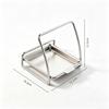 Tagliere a Doppia Fessura e Supporto per Coperchi di Pentole in Acciaio Inossidabile 304 - Scaffale Spessorato da 6 MM per Organizzazione in Cucina