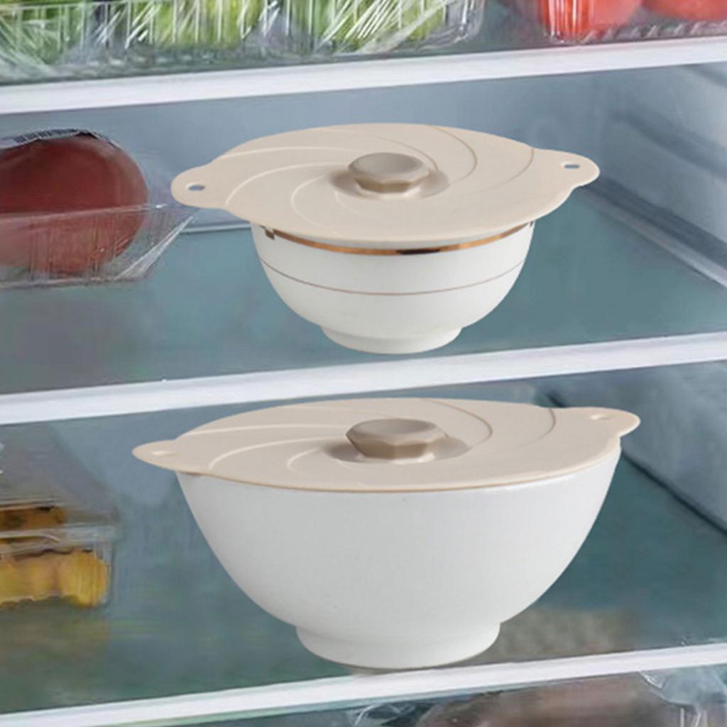 Silicone Lids Microwave Splatter Cover 6 Sizes Reusable Heat Resistant Food Suction Lids