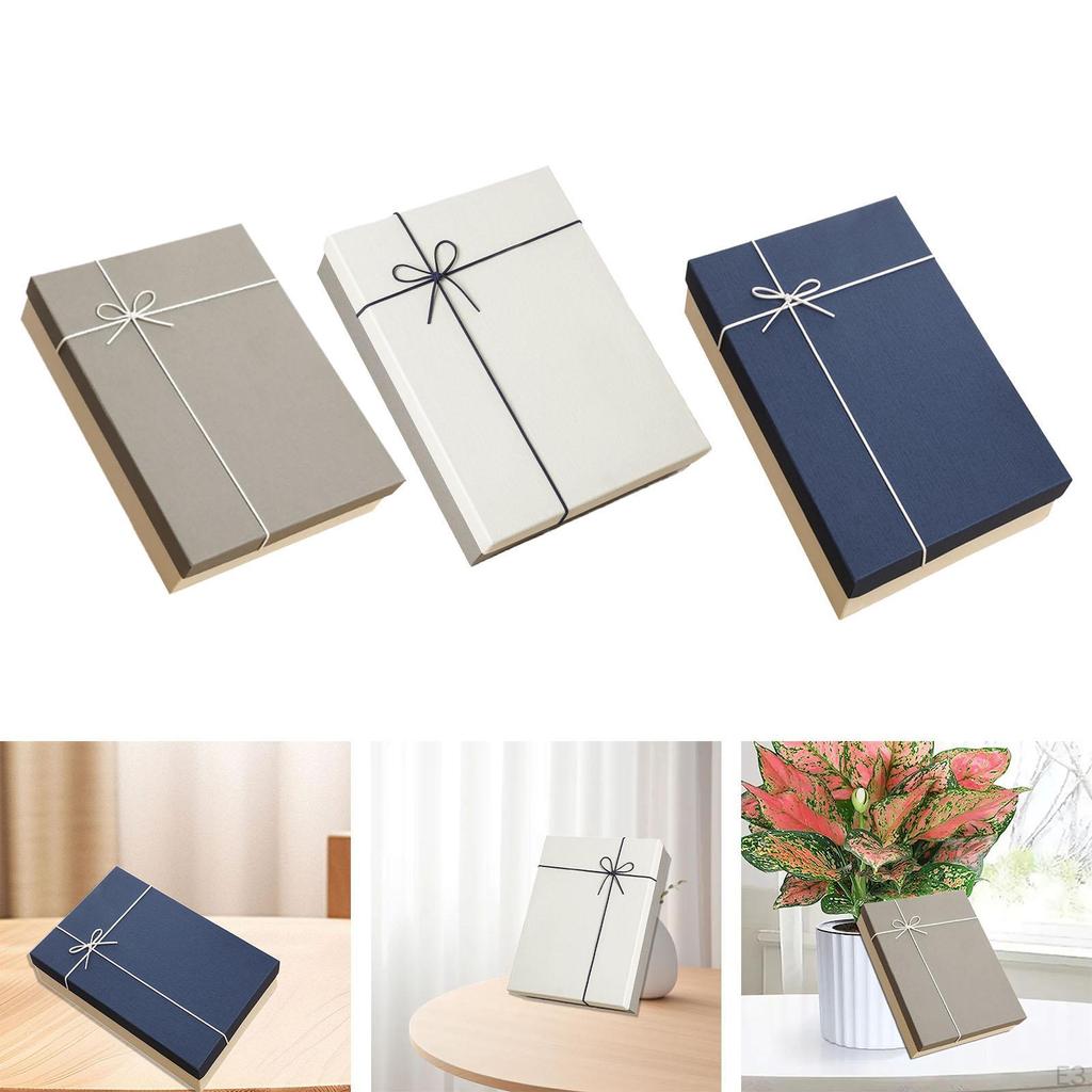 Empty Gift Box Mother's Day Cardboard Creative with Lid Rectangular Packaging for