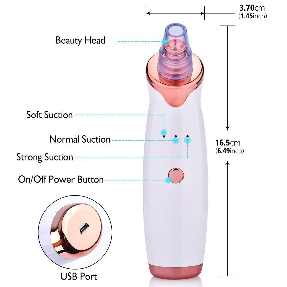Water Cycle Blackhead Remover USB Rechargeable Acne Cleaner Face Cleaning Tool  Pore Treatment