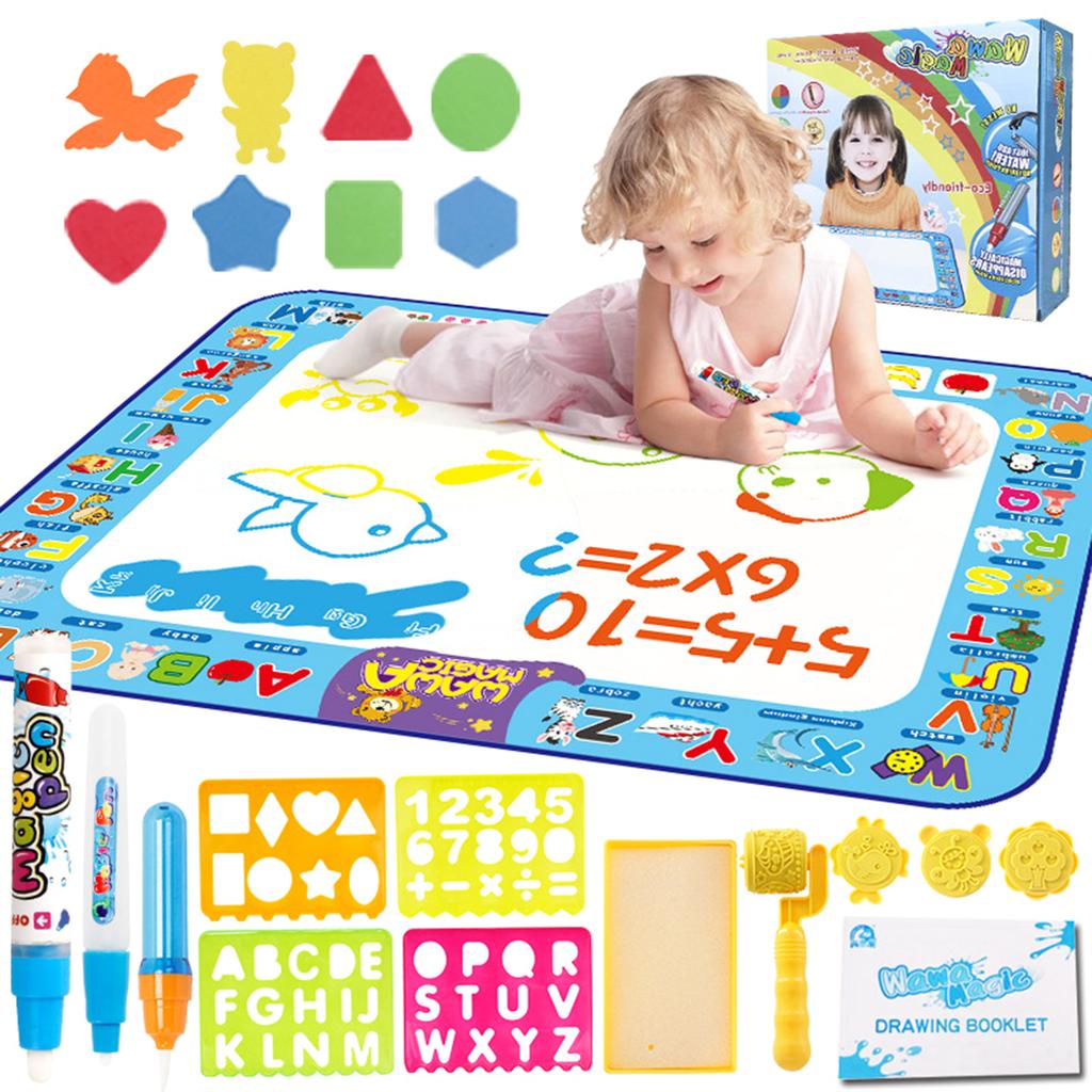 Educational Toddler Gift for Toddlers Water Doodles Mat Large Aquas Coloring Mat